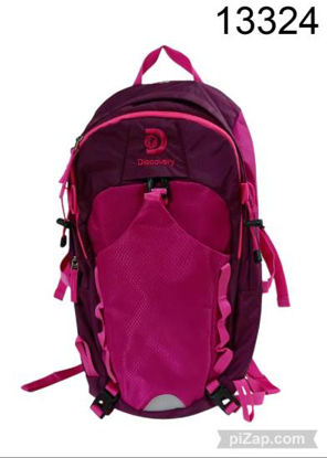 Imagen de MOCHILA CAMPING DISCOVERY ROSA Y VERDE 3.26